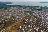 Aerial view of Bulengo IDP site