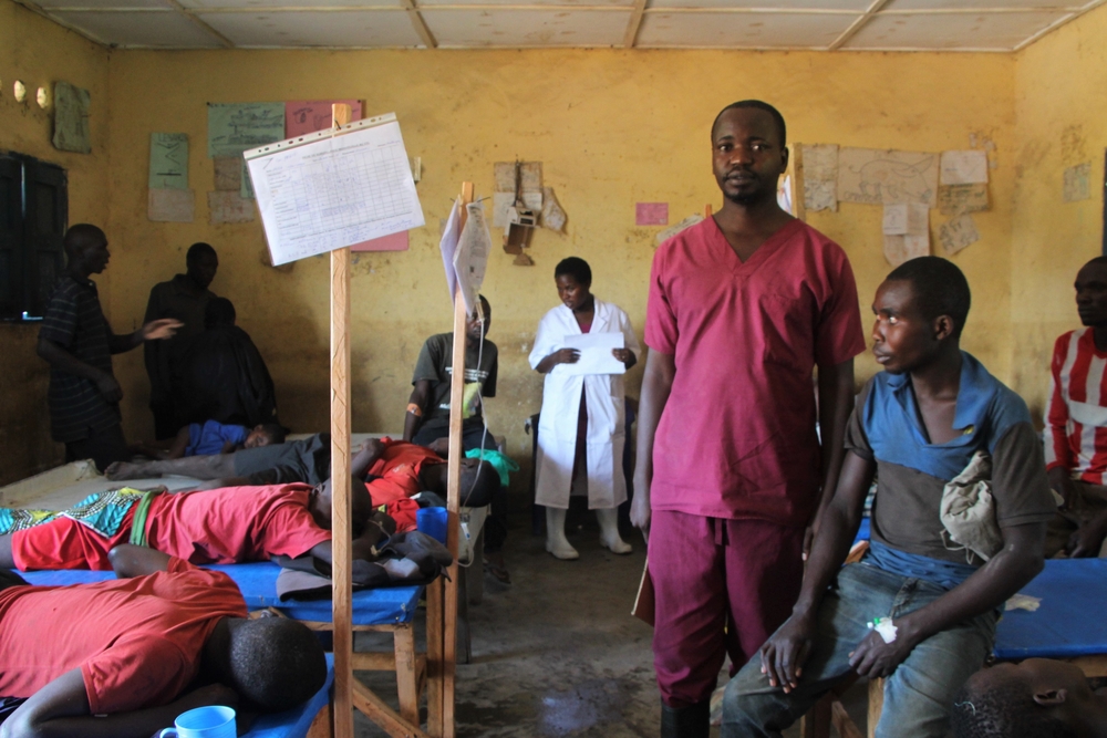 Portrait of Jimmy, patient at MSF center. 