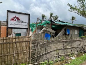 MSF clinic at Kein Nyin Pyin camp Pauktaw, Rakhine State, Myanmar.