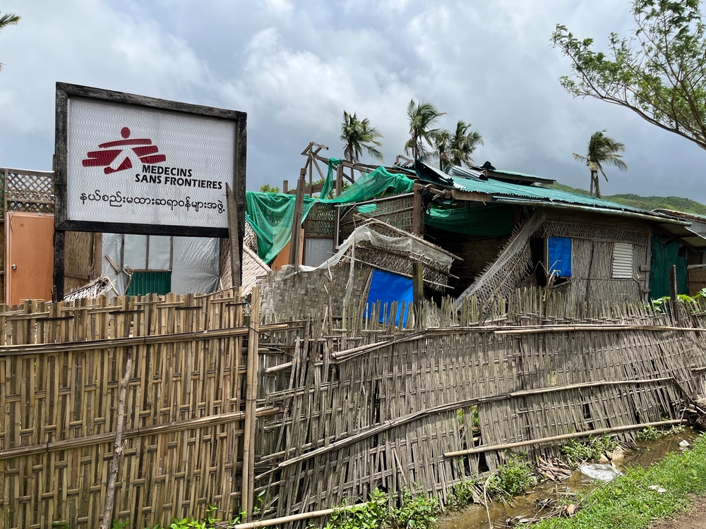 MSF clinic at Kein Nyin Pyin camp Pauktaw, Rakhine State, Myanmar.