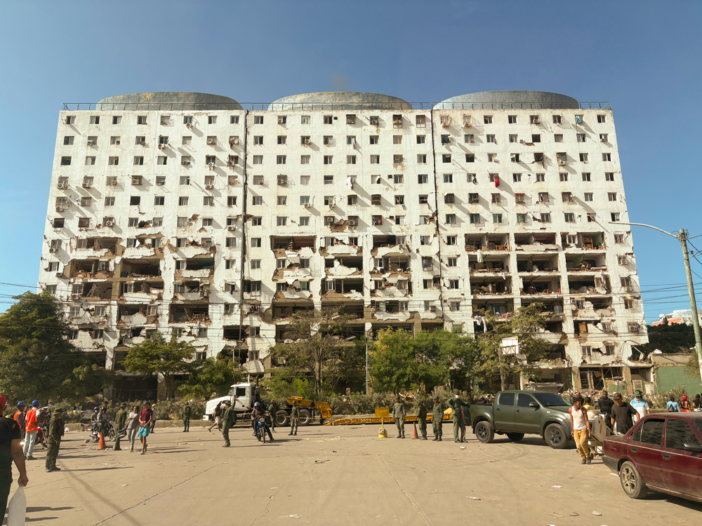 A damaged building in La Guaira. Venezuela, 2026. © Mariana Zupo/MSF